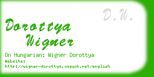 dorottya wigner business card